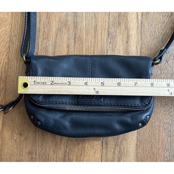 American Leather Co. Leather Bag SMALL Cross Body Black Classic Boho - Picture 14 of 14
